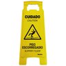 Cavalete Amarelo 27x65cm Cuidado - Piso Escorregadio - 700an - Sinalize - 1