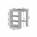 Ver imagem 3 de Mesa Bancada 2 Lugares com Nichos B15 Emovell