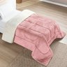 Edredom Solteiro Coberdrom Sherpa/mantinha Everest 1 Peça - Rosa Secreto - 1