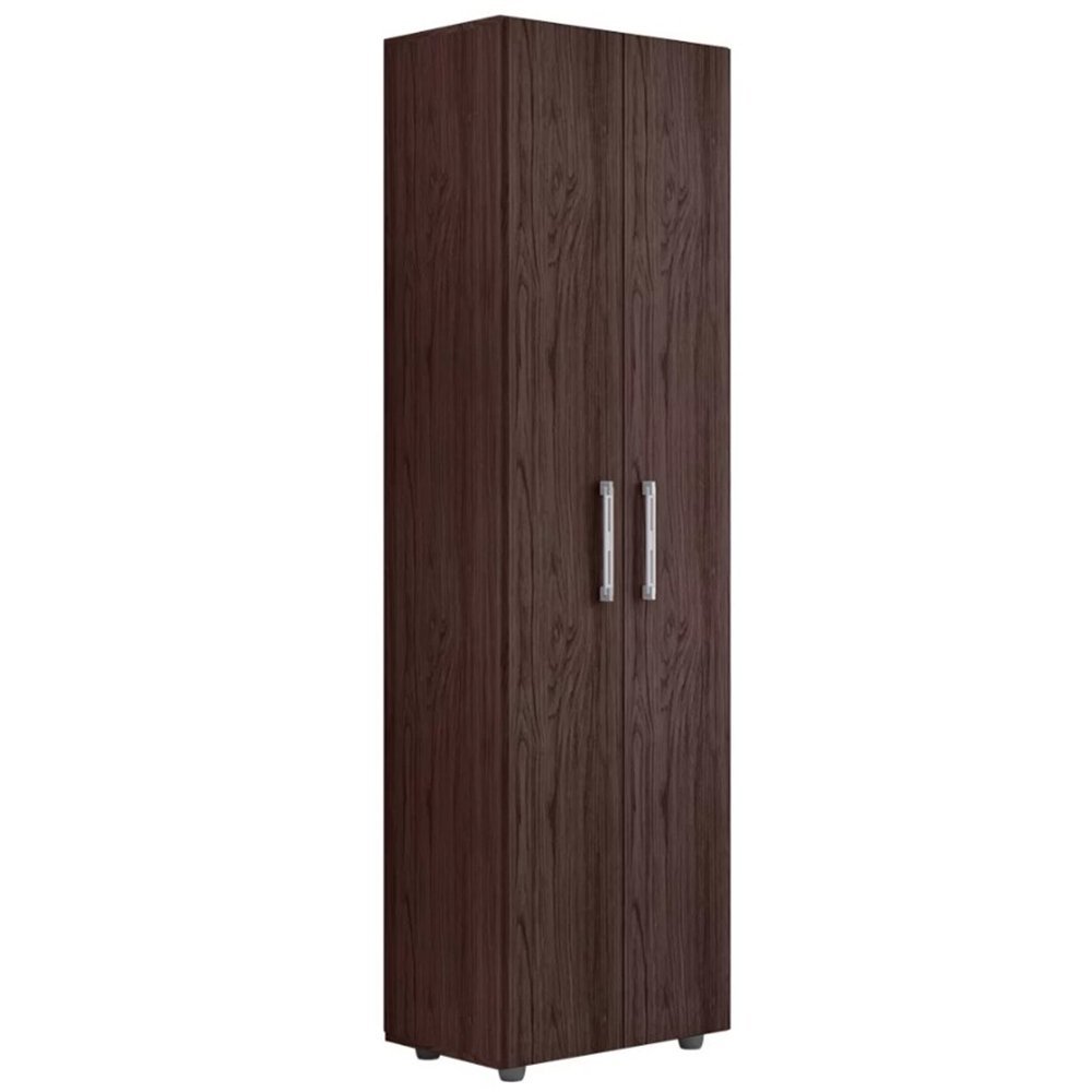 Multiuso Armário Organizador Ross 2 Portas 4 Prateleiras Castanho - 1