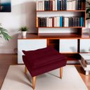 Ver imagem 2 de Puff para Sala e Quarto Madeira Decorativo Opala Suede