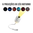 Ver imagem 6 de Luminaria Mini Projetor Holografico USB Galaxia Ceu Estrelas Galaxias Sono Tranquilo Iluminacao Deco