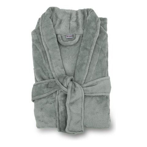 Roupão Appel Plush Flannel Estampado Toque Macio Cor:metal;tamanho:p