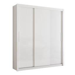 Roupeiro Casal Urucum 3 Portas de Correr sem Espelho - Branco - 2