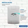 Kit 30 Tomadas Completas Tramontina Aria 4x2 2p+t Branca 10a 250v - 2