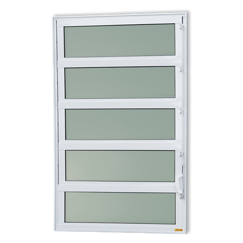 Basculante Alumínio 100 x 100 Elite V.Boreal Branco Brimak