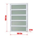 Ver imagem 3 de Basculante Alumínio 100 x 100 Elite V.Boreal Branco Brimak