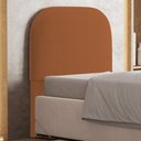 Ver imagem 1 de Cabeceira Cama Box 100cm Orgânica Lanna W01 Bouclê Terracota - Lyam Decor