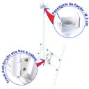 Ver imagem 6 de SUPORTE TETO TV 10" a 65" VESA 600X400 GIRO 360° BRANCO