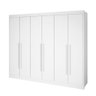 Guarda Roupa Cas 6 Portas 6 Gav Athos D'doro Branco - 1