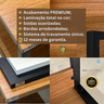 Mesa Escrivaninha com Gaveta Estilo Industrial Moderna 100% Mdf e Aço:louro Freijó - 5