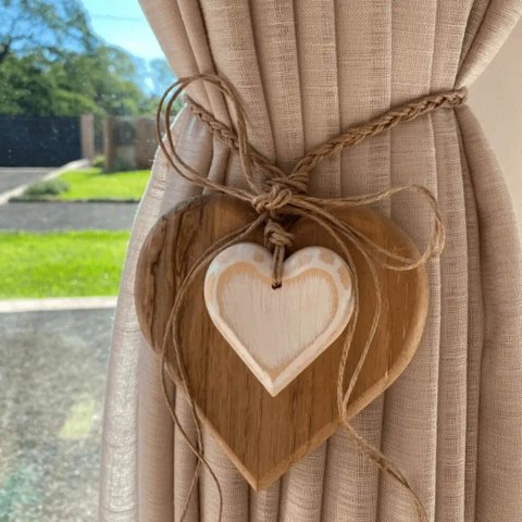 Prendedor de Cortina de Madeira Dora - Casa Toco