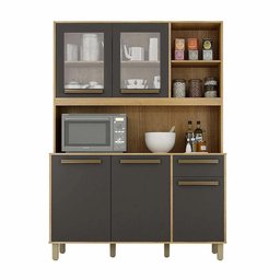 Cozinha Compacta Rubi 5 Portas 1 Gaveta MDP Valdemóveis - 2
