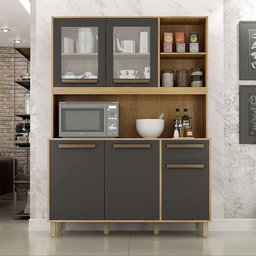 Cozinha Compacta Rubi 5 Portas 1 Gaveta MDP Valdemóveis - 1