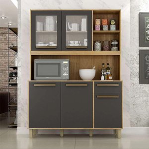 Cozinha Compacta Rubi 5 Portas 1 Gaveta MDP Valdemóveis