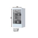 Ver imagem 2 de Bancada Ilha Cozinha Gourmet Americana C/ 3 Portas 145cm Branco - Henn