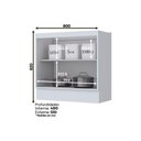 Ver mais imagens de Bancada Ilha Cozinha Gourmet Americana C/ 3 Portas 145cm Branco - Henn