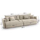 Ver imagem 3 de Sofá 2 Lugares 280cm Comfy CabeCasa MadeiraOriginals Bege Claro