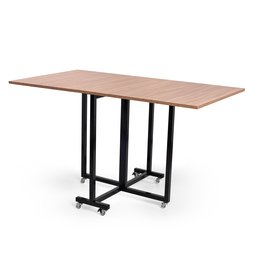 Mesa Super Prática Natural com Rodinhas 143cm - 2