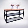 Sapateira Industrial 80 Cm Banco Banquinho Hall de Entrada:preto - 5