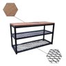 Sapateira Industrial 80 Cm Banco Banquinho Hall de Entrada:preto - 1