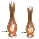 Ver imagem 1 de Luminária de Chão Santa Maria Mdf Luminária -:mdf Cru/kit com 2 - 90x28cm e 75x23cm