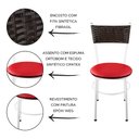 Ver imagem 2 de 2 Cadeiras Brancas para Cozinha Viena Marrom:Vermelho