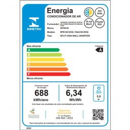 Ar Condicionado Split Hi Wall Inverter Hitachi Airhome 18.000 Btus Quente e Frio 220v R-32 - 2