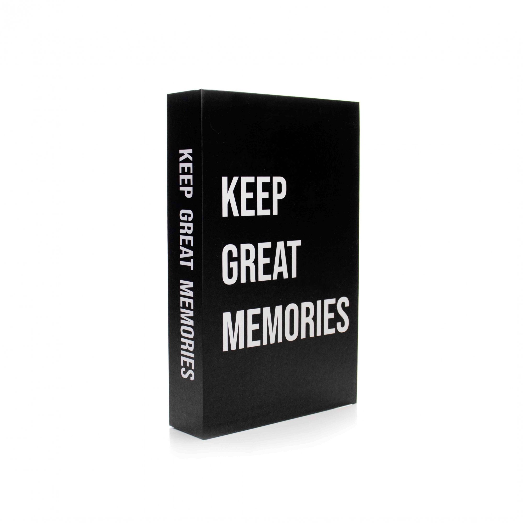 Livro Decorativo de Papel "keep Great Memories" Preto 27x17x5cm - D'rossi - 4