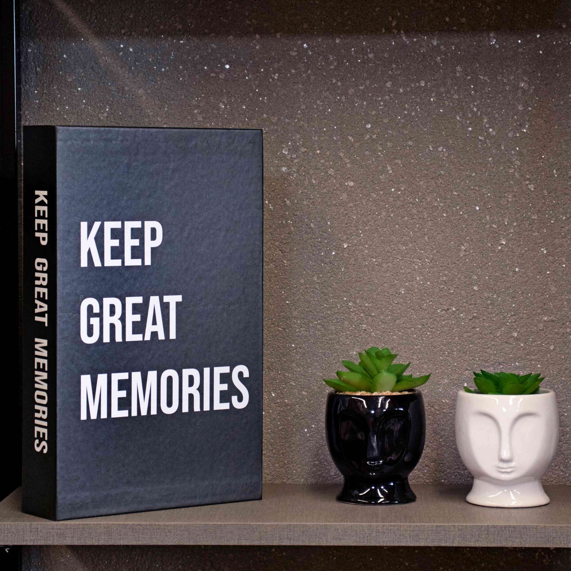 Livro Decorativo de Papel "keep Great Memories" Preto 27x17x5cm - D'rossi - 2