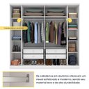 Ver imagem 7 de Guarda Roupa Casal com Pés 6 Portas 4 Gavetas 239cm Veneza Tcil Móveis