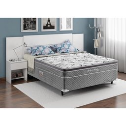 Cama Box Conjugada Casal Nature Bambu com Pillow Inn e Molas Bonnel 56x138x188cm Herval - 2