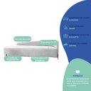 Ver imagem 7 de Divã Recamier Orgânico França 200cm Lado Esq Pés Metal Preto Bouclé Branco