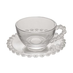 Conjunto De 4 Xícaras Chá Cristal De Chumbo Daisy 170ml - 1