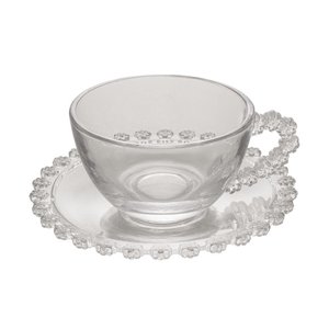 Conjunto De 4 Xícaras Chá Cristal De Chumbo Daisy 170ml