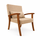 Ver imagem 3 de Kit 2 Poltronas Jade Linho Premium Escritório Recepção Sala de Estar Decorativa:bege
