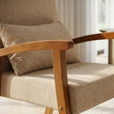 Ver imagem 2 de Kit 2 Poltronas Jade Linho Premium Escritório Recepção Sala de Estar Decorativa:bege