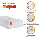 Ver imagem 3 de Colchão Solteiro Molas Ensacadas Real Pillow Top 88x188x27cm Branco Inducol até 130kg por Pessoa