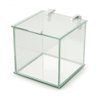 Caixa de Vidro Fundo Espelhado Quadrada com Tampa Multiuso Organizador Decorativa Jóias Capsulas - 1
