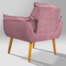 Poltrona Decorativa Opala rosa - 3