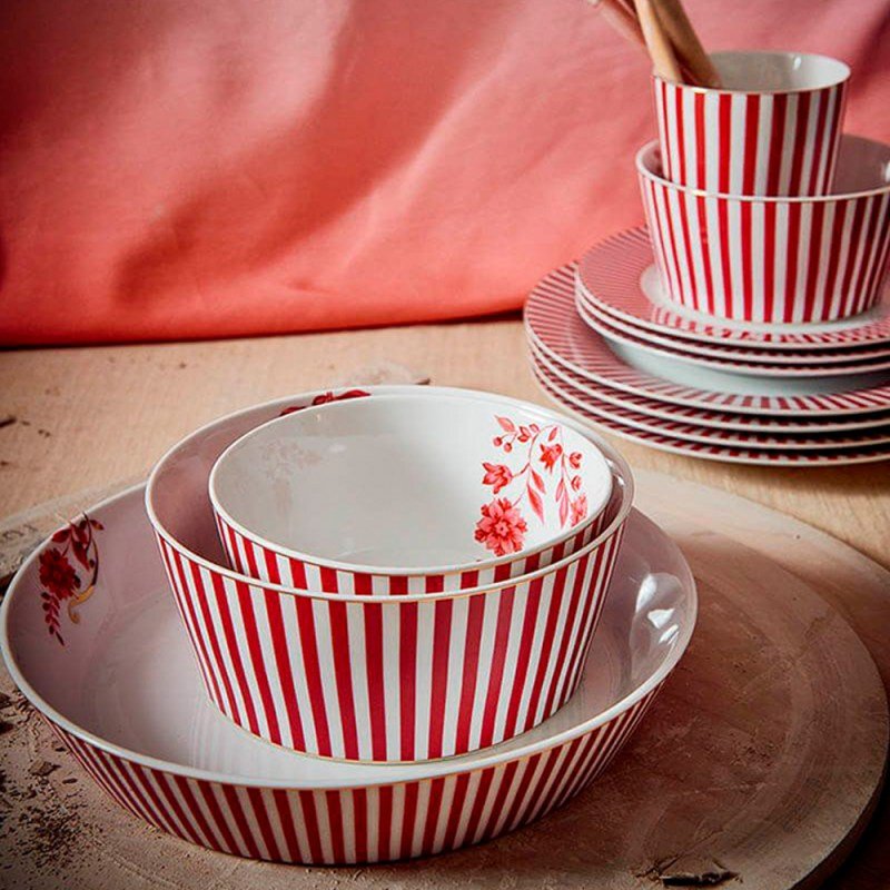 Tigela 12 Rosa Royal Stripes Pip Studio - 2