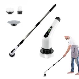 Escova de Limpeza Eletrica 25W Sem Fio Recarregavel Giratorio Esfregao Rotativo Potente Faxina Casa  - 1