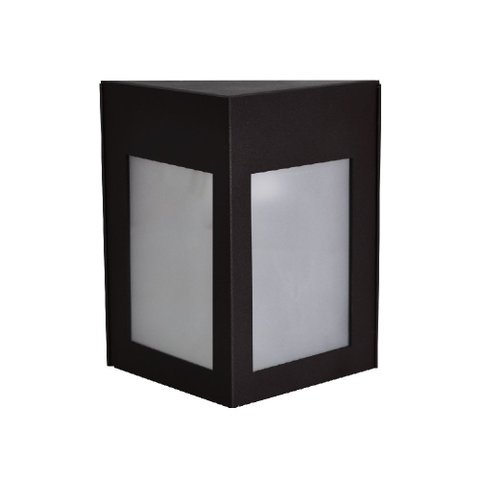 LUMINÁRIA PAREDE ARANDELA EXTERNA TRIANGULAR PRETO - 1463/AR PT