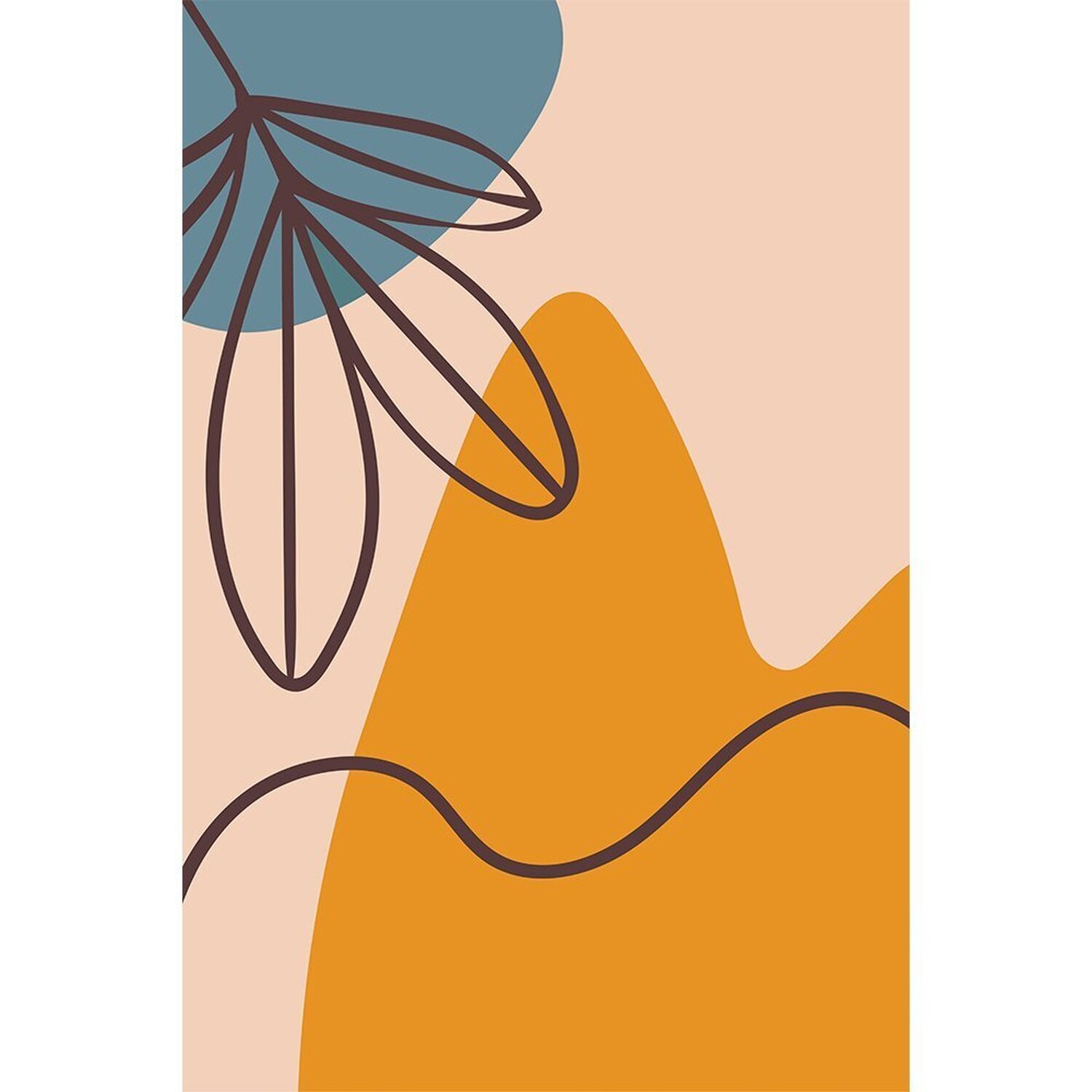 Quadro Decorativo 3 Telas Abstratos Composição Iv Diversos Tamanhos - 1