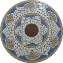 Ver imagem 1 de Mandala Indiana Piso Mosaico Lótus Iii Cerâmico 70cm