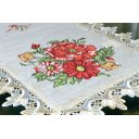 Ver imagem 2 de Caminho de Mesa Red Flower - 0,90 m Arte & Tear Caminho de Mesa Ponto Cruz
