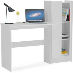 Mesa para computador com armário Manaus - Politorno - Branco - 3