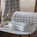 Ver imagem 3 de Cobertor/manta Casal Blanket Vintage Vichy Fend Kacyumara