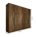 Ver imagem 5 de Guarda-roupa Casal Madalena 6 Portas 6 Gavetas 100% Mdf - Panorama Móveis