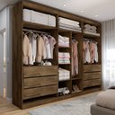 Ver imagem 2 de Guarda-roupa Casal Madalena 6 Portas 6 Gavetas 100% Mdf - Panorama Móveis